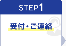 STEP1 受付・ご連絡